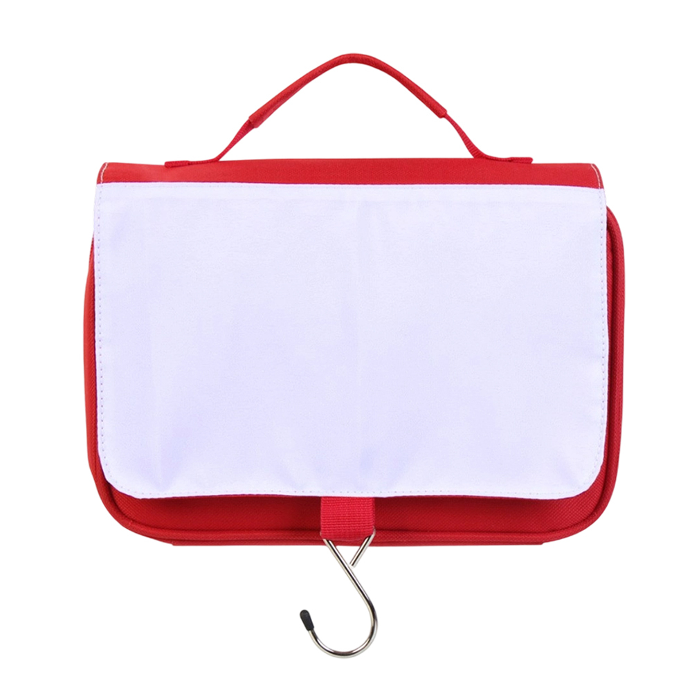 Sublimation Toiletry Bag; Polyester Toiletry Bag for Heat Transfer; Customized Sublimation Blank Toiletry Bag
