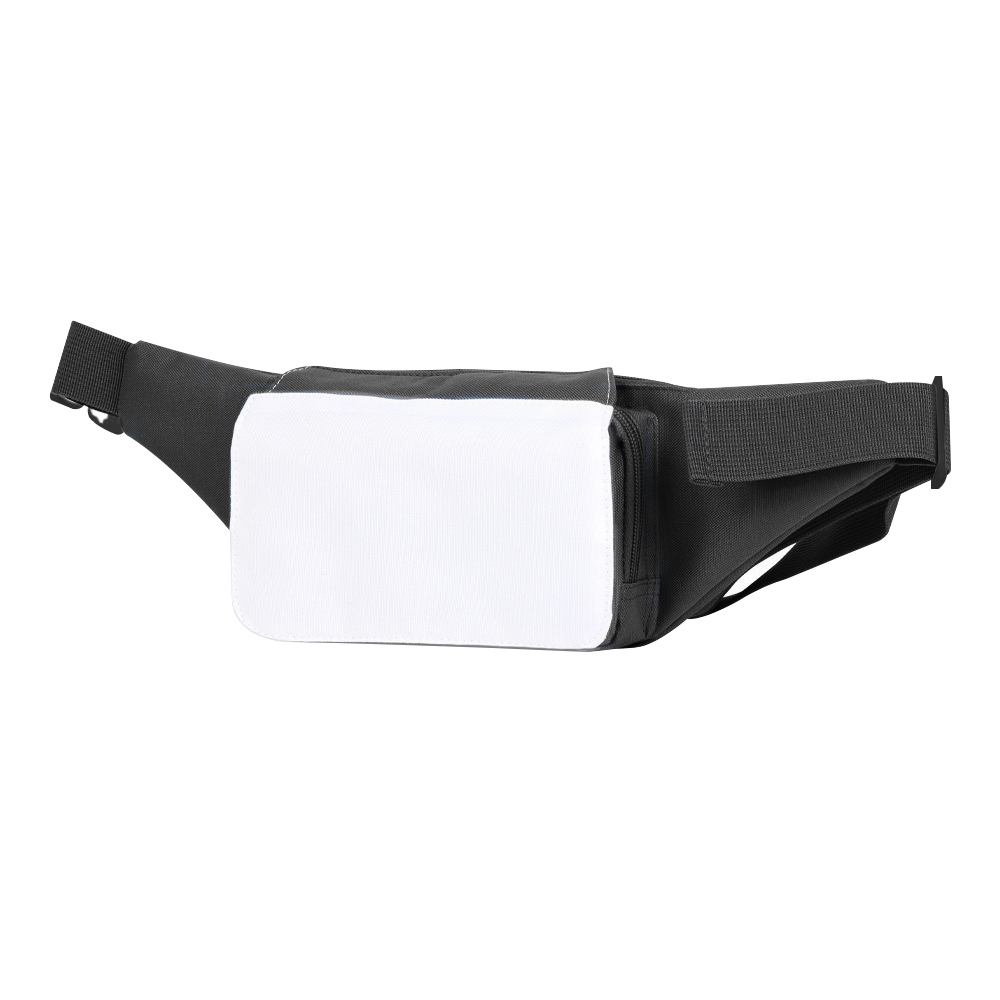 Sublimation Polyester Waist Bag; Heat Transfer Waist Pouch with Adjustable Strap Zipper for DIY Hiking Traveling Biking Festival Sports Outdoors Workout