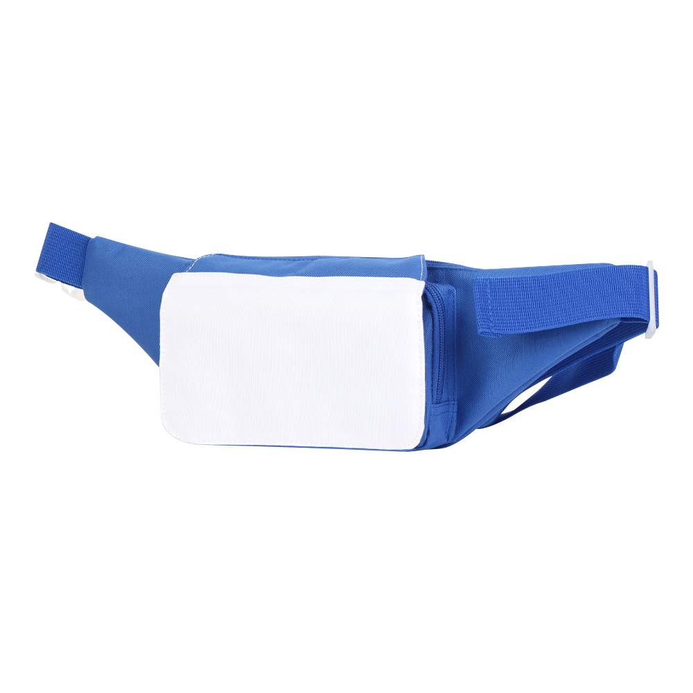 Sublimation Polyester Waist Bag; Heat Transfer Waist Pouch with Adjustable Strap Zipper for DIY Hiking Traveling Biking Festival Sports Outdoors Workout