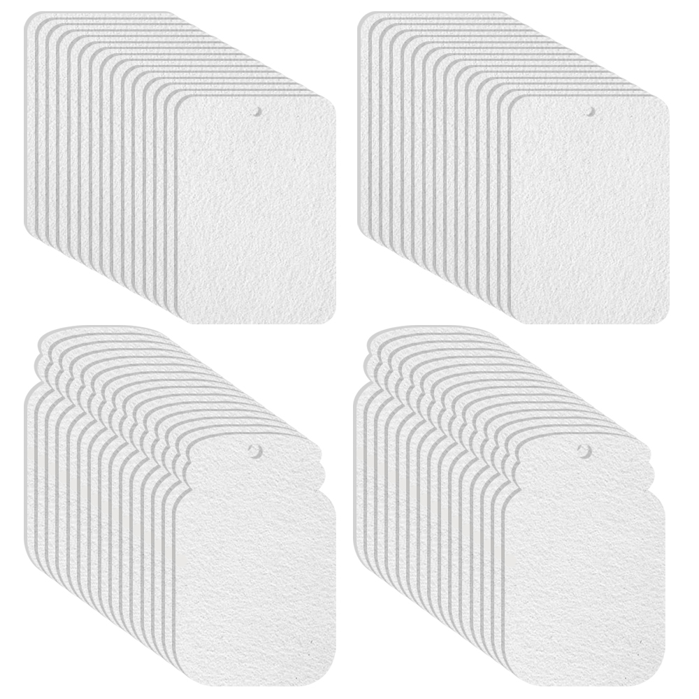 3mm Sublimation Felt Fragrance Tablets with Rope; Wholesale Blank Air Freshener Sheets for Car/Home; DIY Heat Transfer Scented Decor