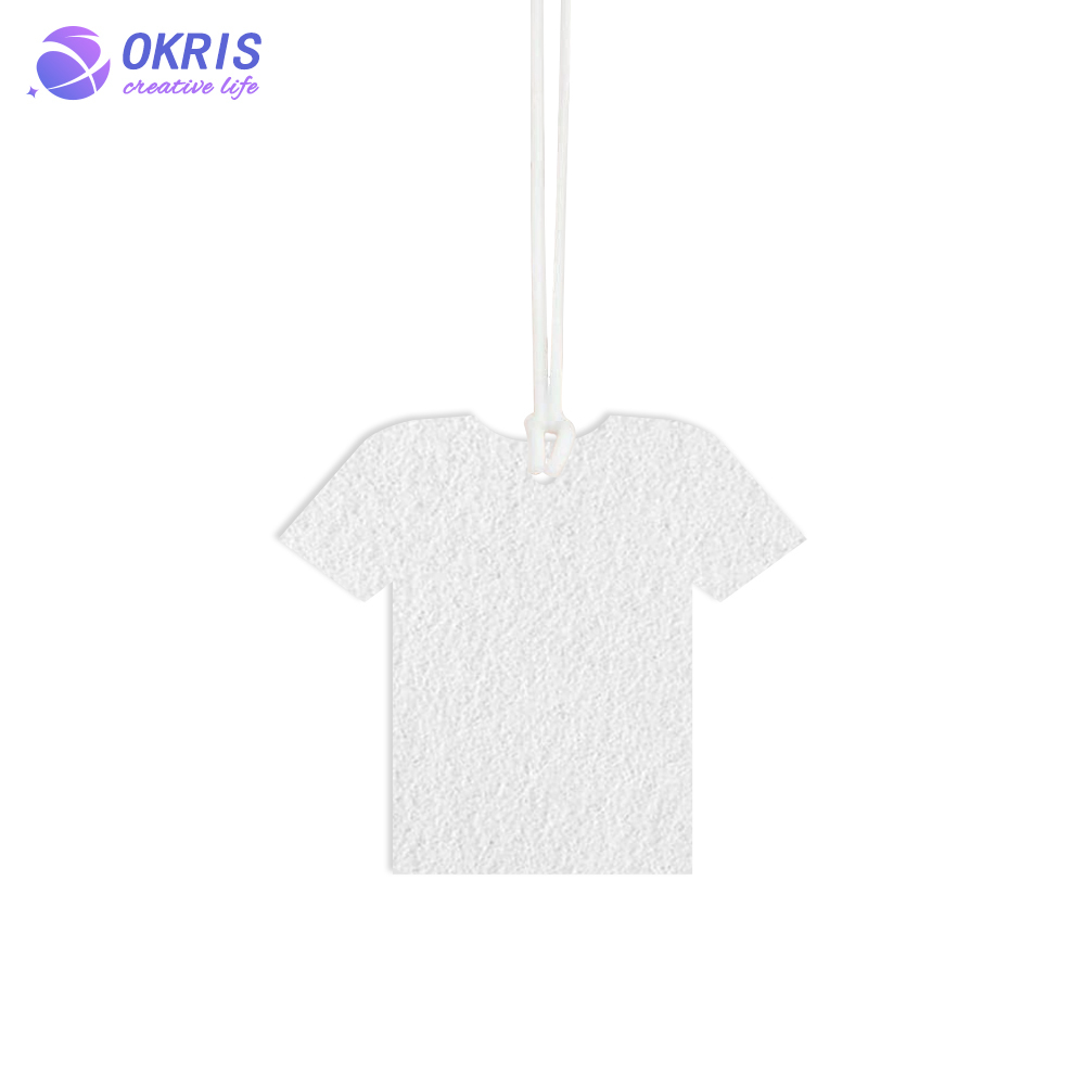 3mm Sublimation Felt Fragrance Tablets with Rope; Wholesale Blank Air Freshener Sheets for Car/Home; DIY Heat Transfer Scented Decor