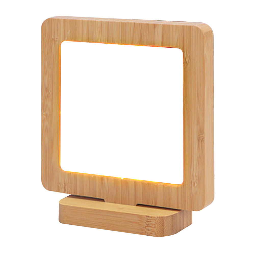 Custom Sublimation Blank Bamboo Photo Frame Wholesale - Heat Transfer Wedding Commemorative Frame - Personalized Memorial Gift for Anniversaries & Events