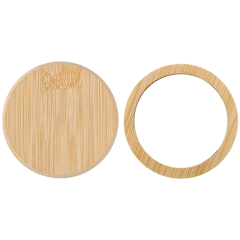 Sublimation Bamboo Round Bottle Opener - DIY Magnetic Heat Transfer Compatible, Personalized Refrigerator Sticker Style