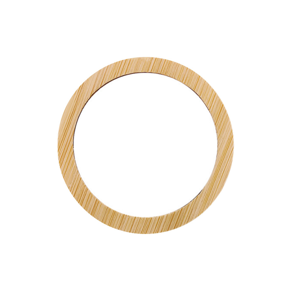 Sublimation Bamboo Round Bottle Opener - DIY Magnetic Heat Transfer Compatible, Personalized Refrigerator Sticker Style