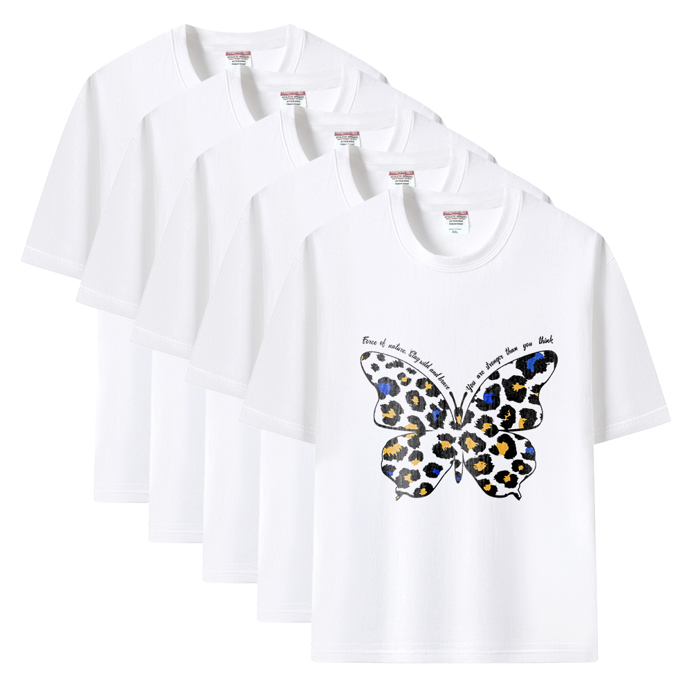 Sublimation Blank T-Shirt; White Polyester Blank T-Shirt for Heat Transfer; Sublimation Modal T-Shirt for all Ages