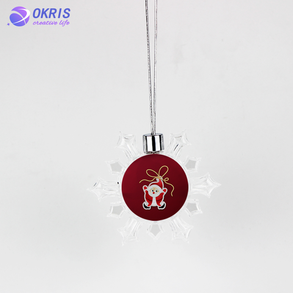 Personalized Sublimation Blank Christmas Ornament - DIY Heat Transfer Hanging Pendants for Custom Holiday Decor