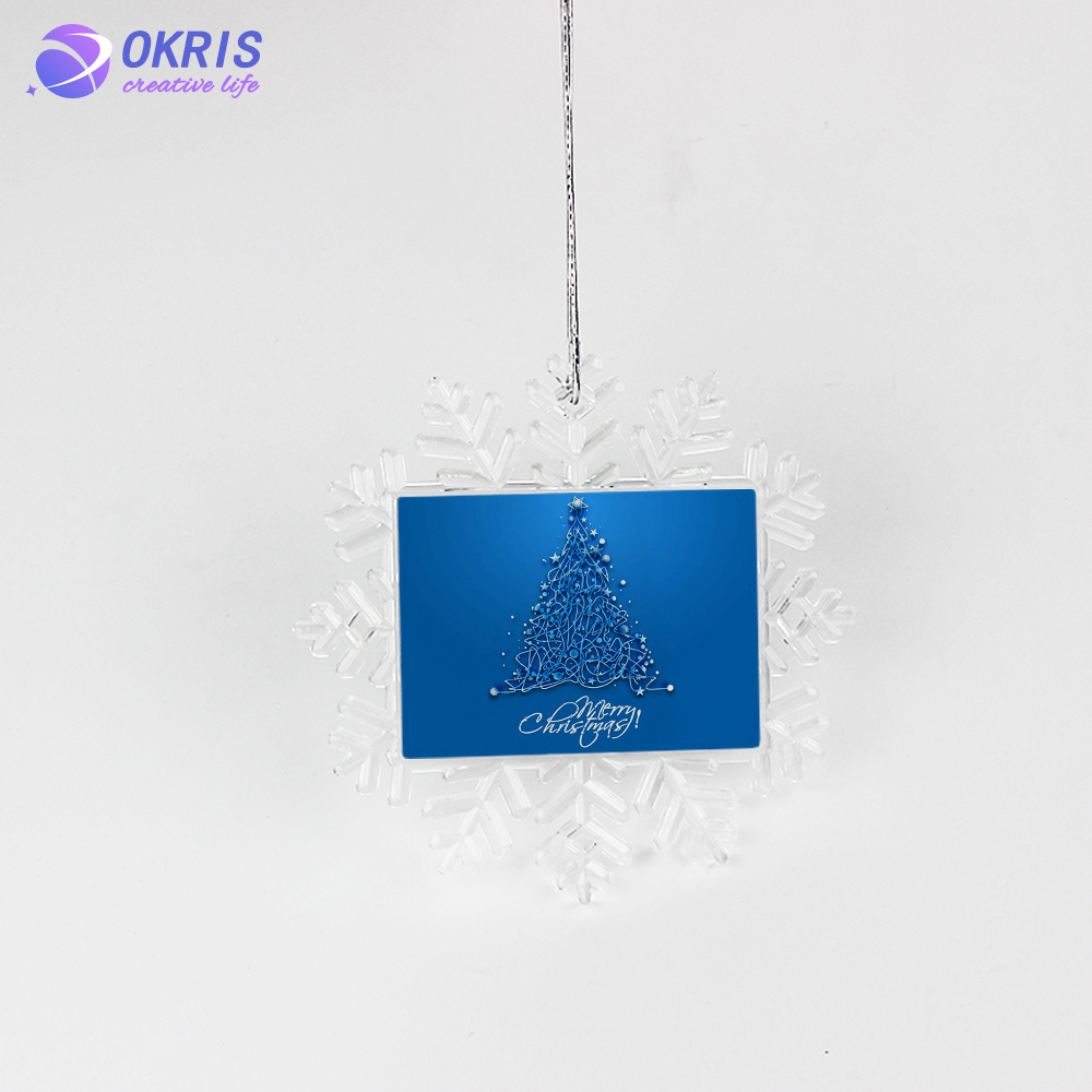 Personalized Sublimation Blank Christmas Ornament - DIY Heat Transfer Hanging Pendants for Custom Holiday Decor