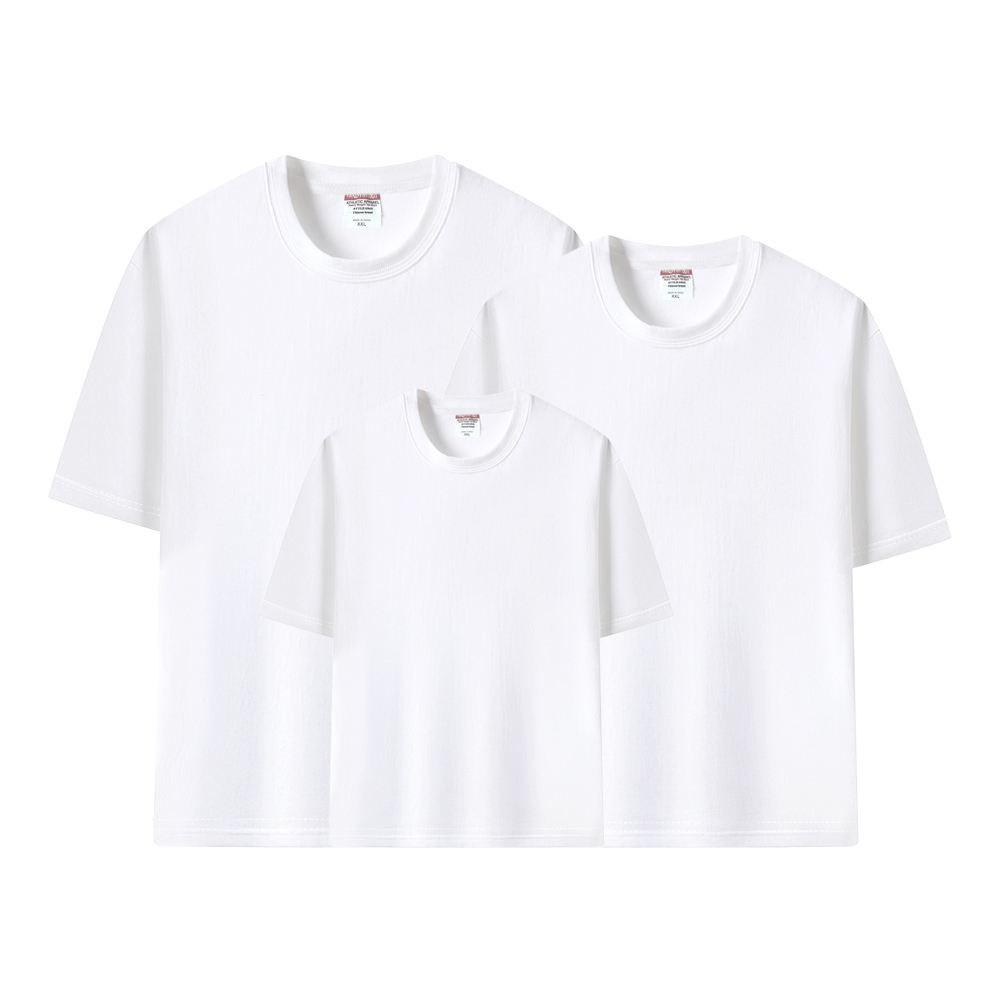 Sublimation Blank T-Shirt; White Polyester Blank T-Shirt for Heat Transfer; Sublimation Modal T-Shirt for all Ages