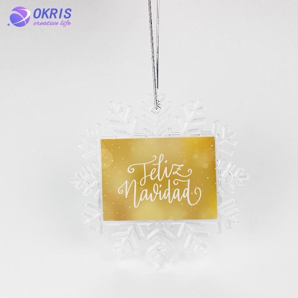 Personalized Sublimation Blank Christmas Ornament - DIY Heat Transfer Hanging Pendants for Custom Holiday Decor