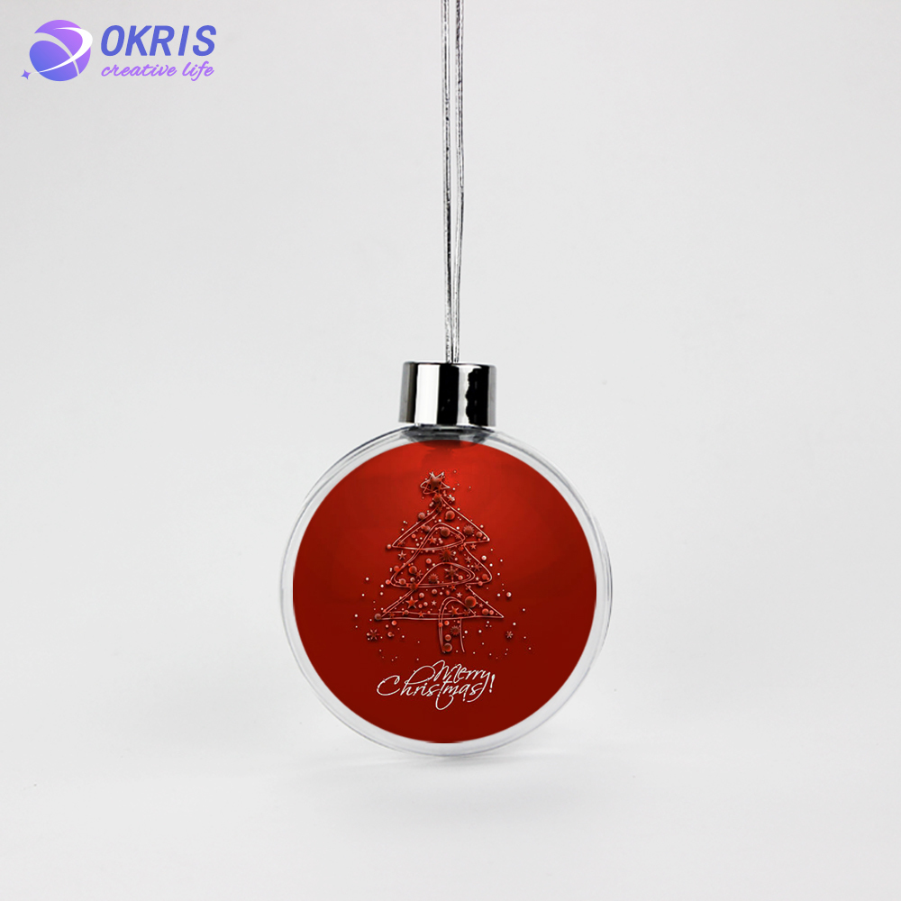 Personalized Sublimation Blank Christmas Ornament - DIY Heat Transfer Hanging Pendants for Custom Holiday Decor