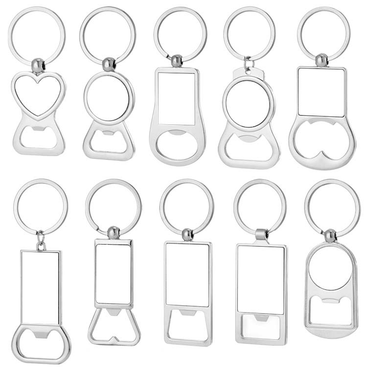 Sublimation Zinc Alloy Bottle Opener; Beer Bottle Opener for Kitchen Restaurant; Custom Sturdy  Blank Gifts for Heat Transfer