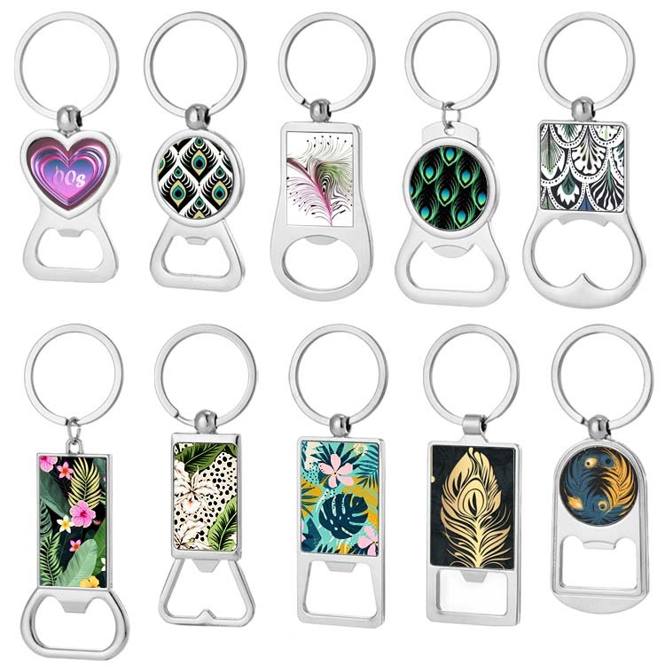 Sublimation Zinc Alloy Bottle Opener; Beer Bottle Opener for Kitchen Restaurant; Custom Sturdy  Blank Gifts for Heat Transfer