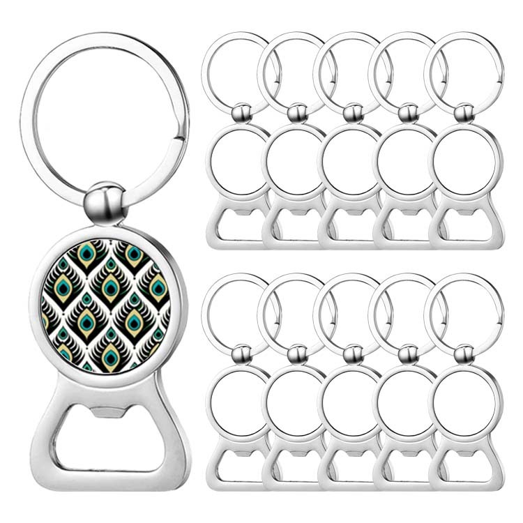 Sublimation Zinc Alloy Bottle Opener; Beer Bottle Opener for Kitchen Restaurant; Custom Sturdy  Blank Gifts for Heat Transfer