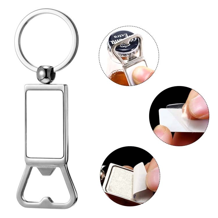 Sublimation Zinc Alloy Bottle Opener; Beer Bottle Opener for Kitchen Restaurant; Custom Sturdy  Blank Gifts for Heat Transfer