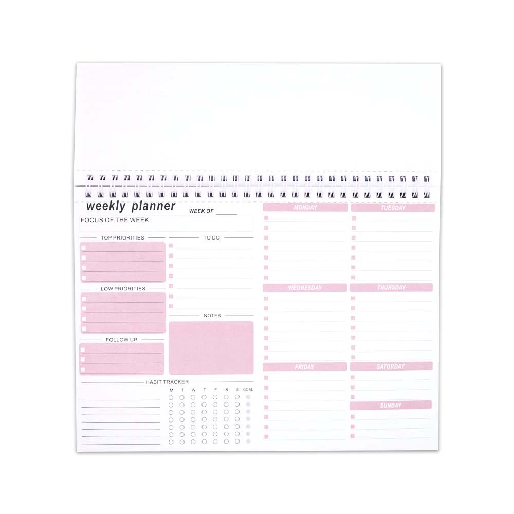 Customizable Sublimation Weekly Planner Notebook - DIY Heat Transfer Blank Planner for Personalized Schedules & Productivity