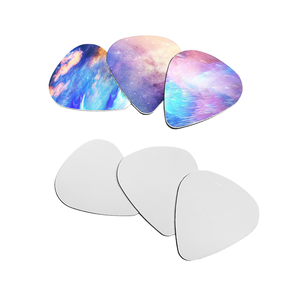 Customizable Plain Aluminum Guitar Pick for Heat Transfer; Sublimation Blank DIY Aluminum Guitar Pick