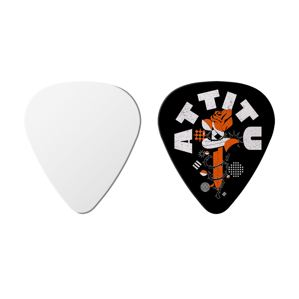 Customizable Plain Aluminum Guitar Pick for Heat Transfer; Sublimation Blank DIY Aluminum Guitar Pick