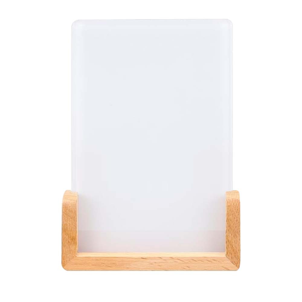 Sublimation-Ready Acrylic Photo Frames with Wood Base – DIY Blank Photo Panel for Heat Transfer Customization