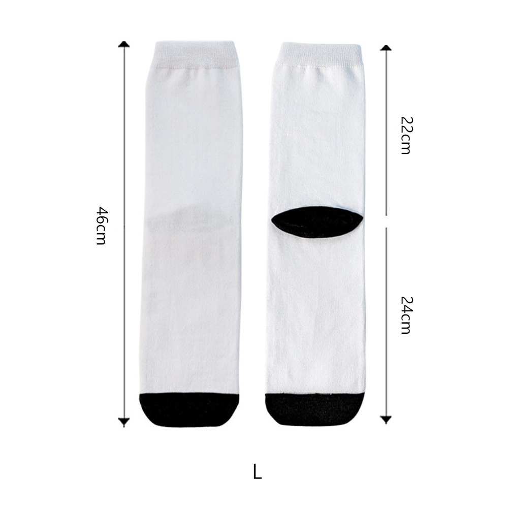 Sublimation-Ready Blank Polyester Socks – High Socks for Heat Transfer (Customizable for All Ages)