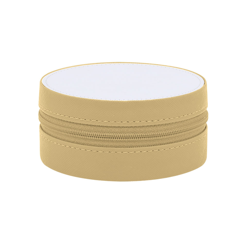 PU Leather Sublimation Jewelry Box; Portable Travel Jewelry Case for Women, Customizable Heat Transfer Storage Organizer