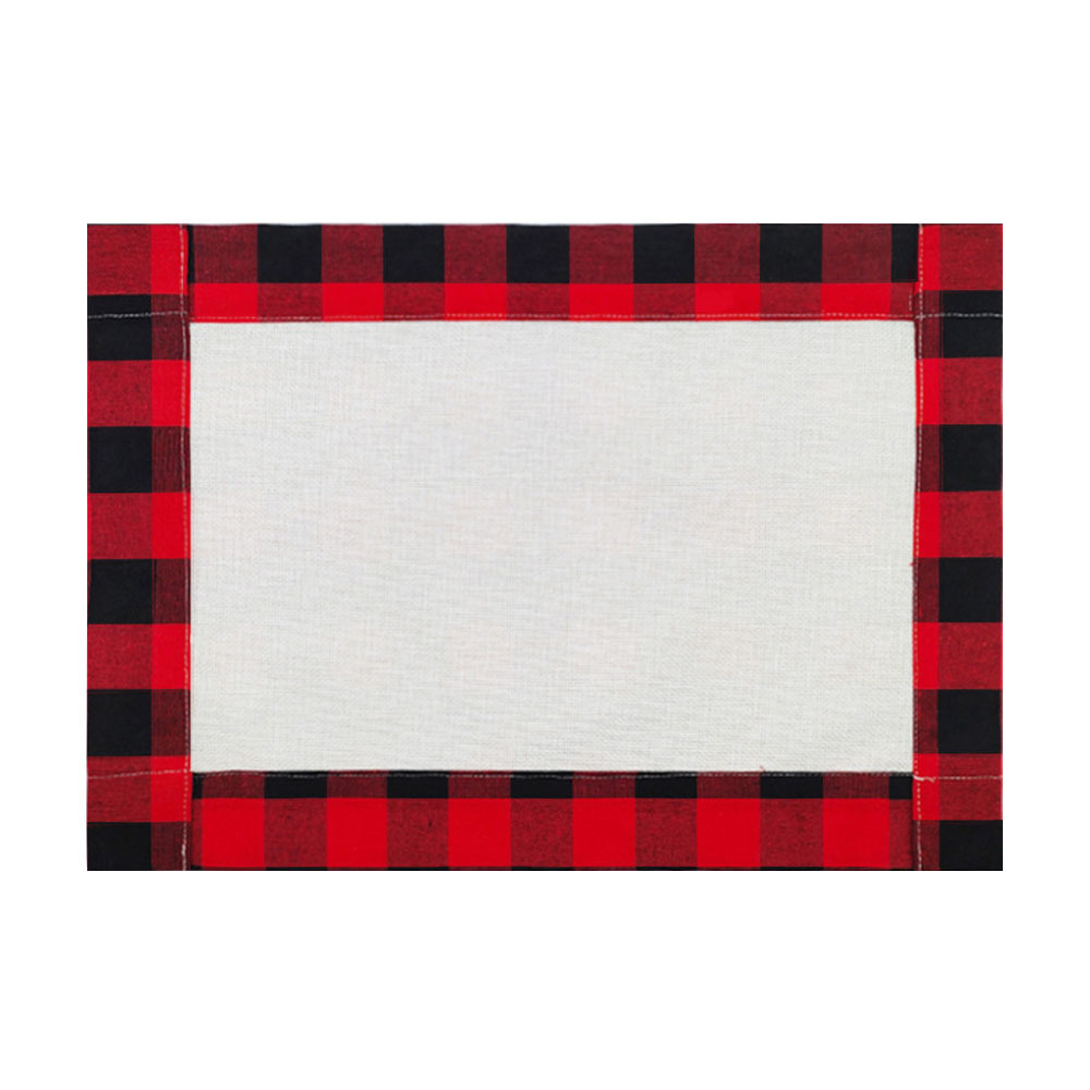 For Christmas Sublimation Blank Linen Placemats – DIY Heat Transfer Washable Table Mats for Holiday Dining, Parties & Special Events