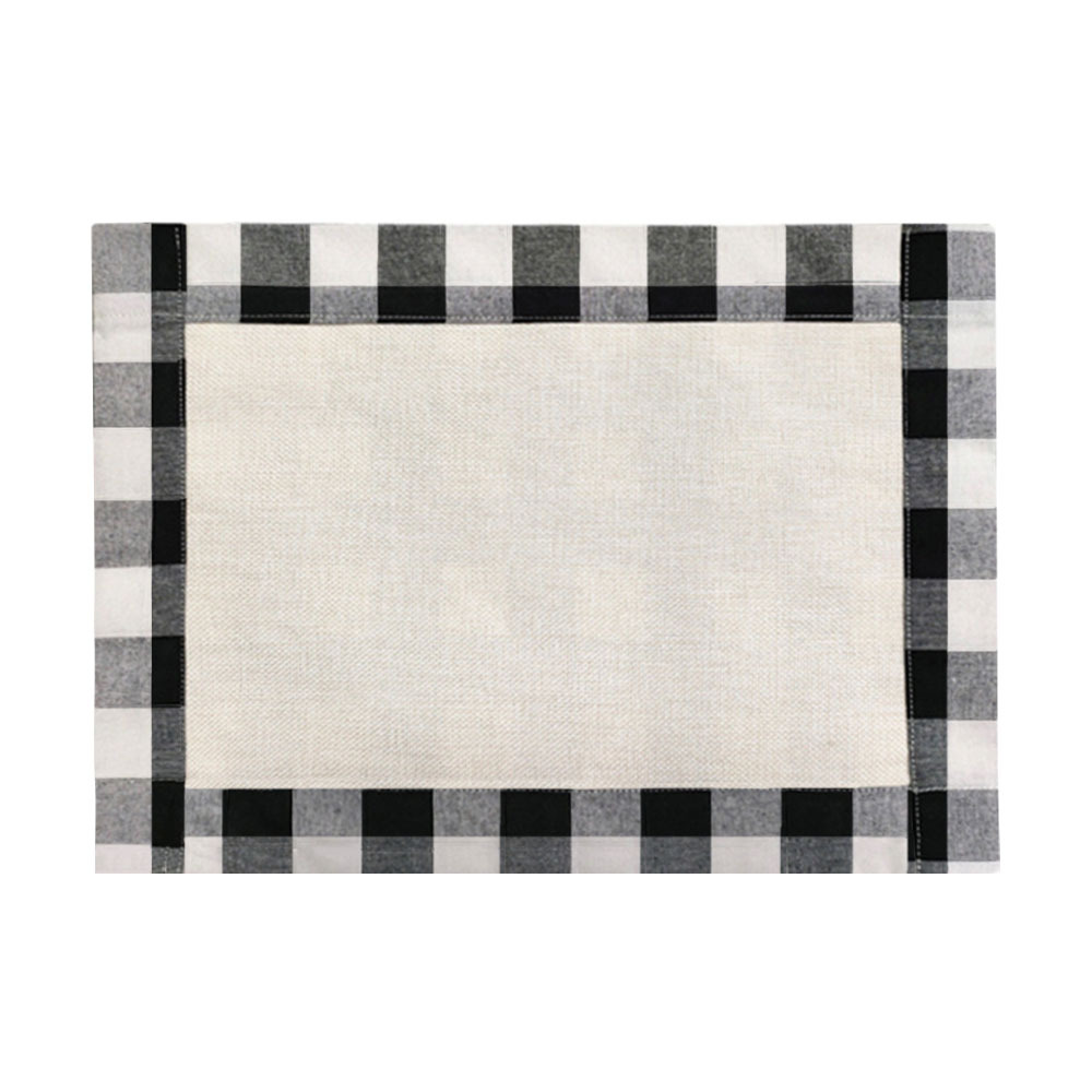 For Christmas Sublimation Blank Linen Placemats – DIY Heat Transfer Washable Table Mats for Holiday Dining, Parties & Special Events
