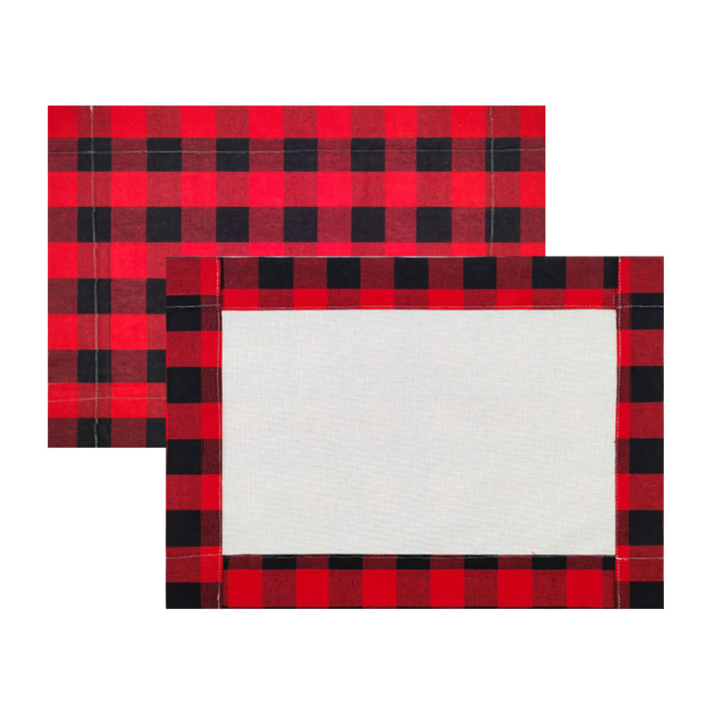 For Christmas Sublimation Blank Linen Placemats – DIY Heat Transfer Washable Table Mats for Holiday Dining, Parties & Special Events