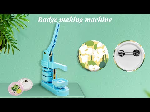 DIY Button Badge Maker Machine – No Installation Required for Square/Round/Heart Shape Buttons (Perfect for Kids & Crafting)
