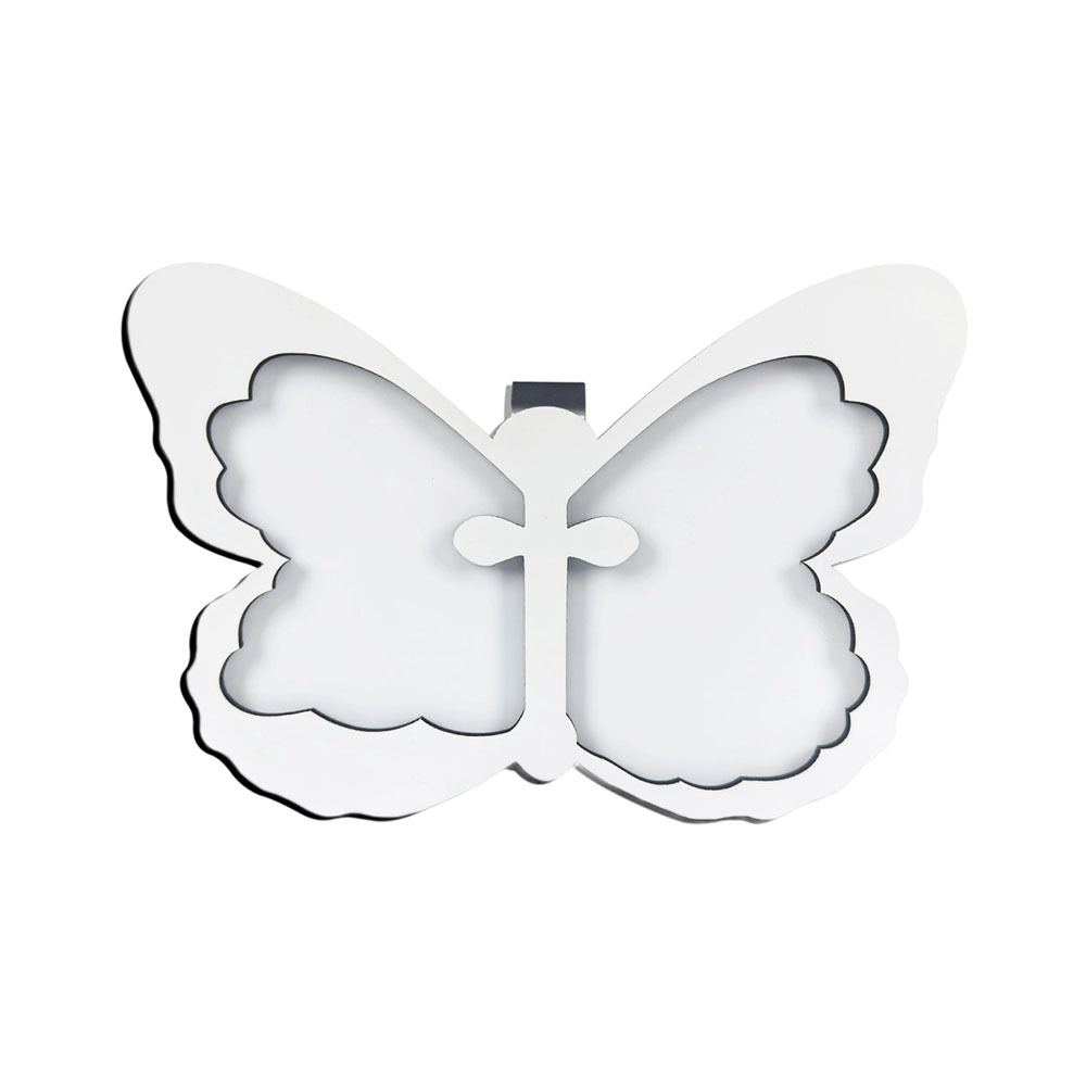 Sublimation Butterfly Shape Car Sun Visor Clip; MDF Car Sun Visor Photo Holder Blank for Heat Transfer; Sublimation Blank for Gift