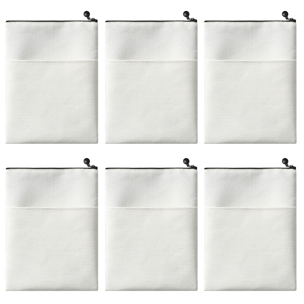 Wholesale Sublimation Cotton Linen Book Cover; Double-Sided Printing Blank Book Bag for Heat Transfer
