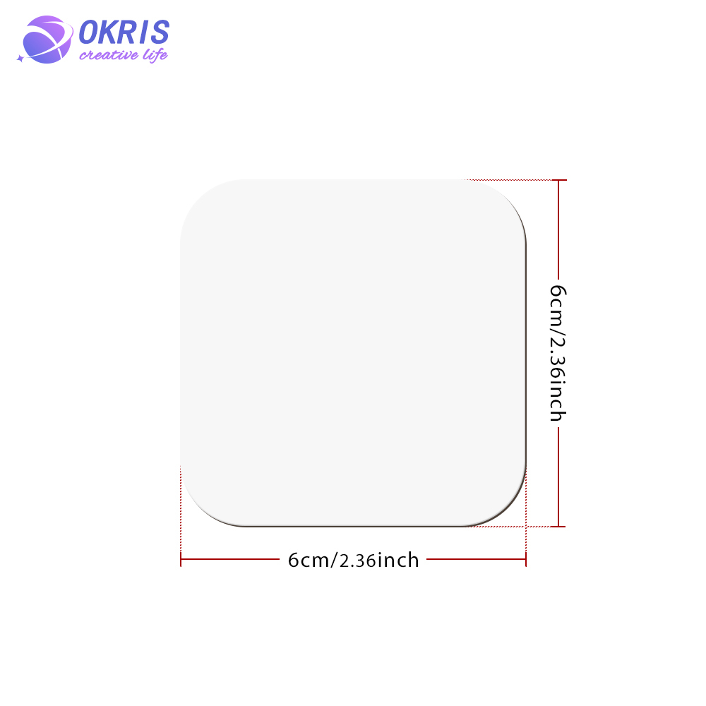 Custom Sublimation & Heat Transfer MDF Fridge Magnets: Personalized Blank with Various Sizes for Kitchen & Office Decoration