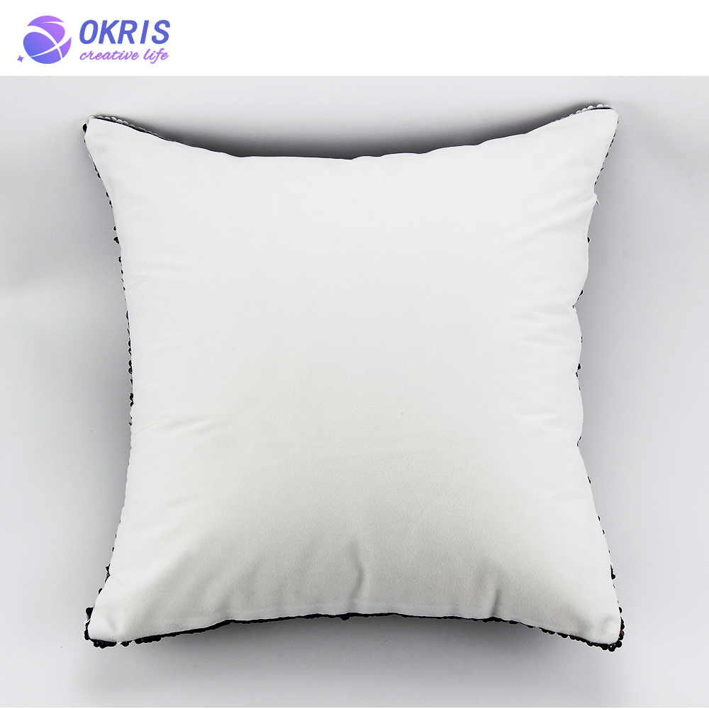 Sublimation Blanks Sequin Pillow Covers: Personalized Reversible Magic Swipe Cases for Heat Transfer, Ideal for Friends & Family Decor