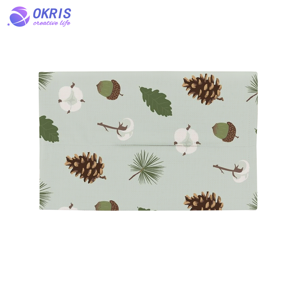 Sublimation Cotton Linen Napkin Holder & Blank White Tissue Bag: Personalized Heat Transfer Blanks for Home, Office & Car