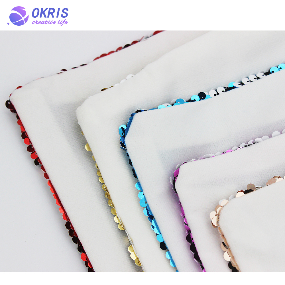 Sublimation Blanks Sequin Pillow Covers: Personalized Reversible Magic Swipe Cases for Heat Transfer, Ideal for Friends & Family Decor