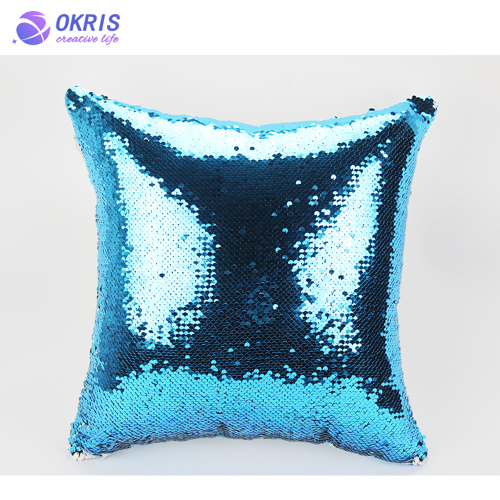 Sublimation Blanks Sequin Pillow Covers: Personalized Reversible Magic Swipe Cases for Heat Transfer, Ideal for Friends & Family Decor