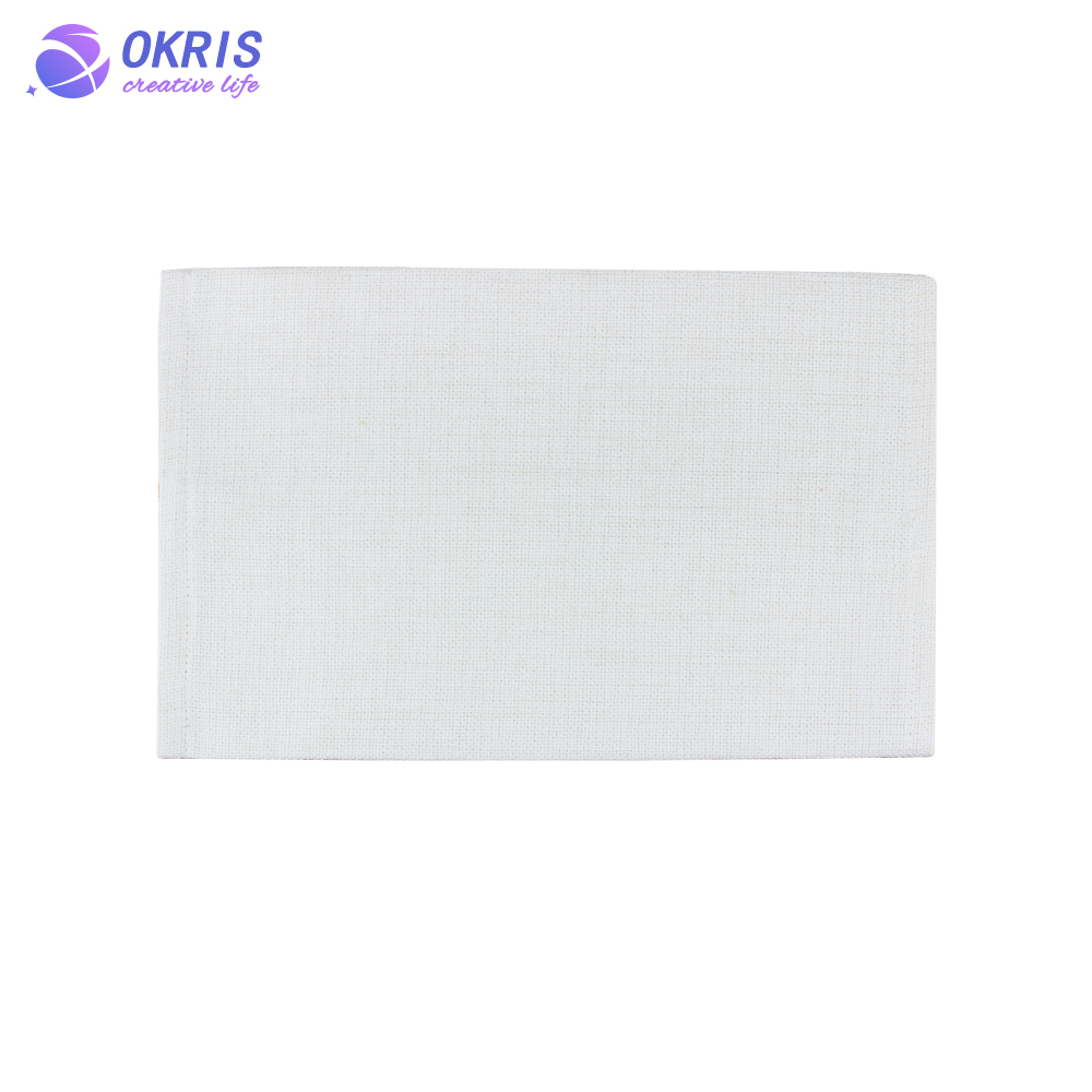 Sublimation Cotton Linen Napkin Holder & Blank White Tissue Bag: Personalized Heat Transfer Blanks for Home, Office & Car