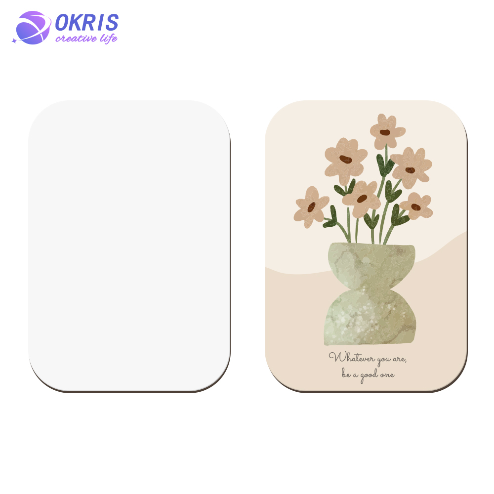 Custom Sublimation & Heat Transfer MDF Fridge Magnets: Personalized Blank with Various Sizes for Kitchen & Office Decoration