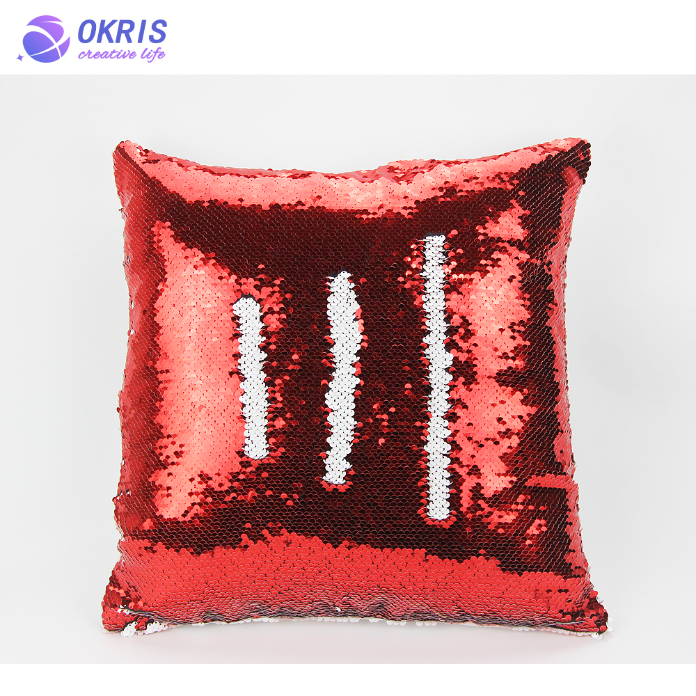Sublimation Blanks Sequin Pillow Covers: Personalized Reversible Magic Swipe Cases for Heat Transfer, Ideal for Friends & Family Decor