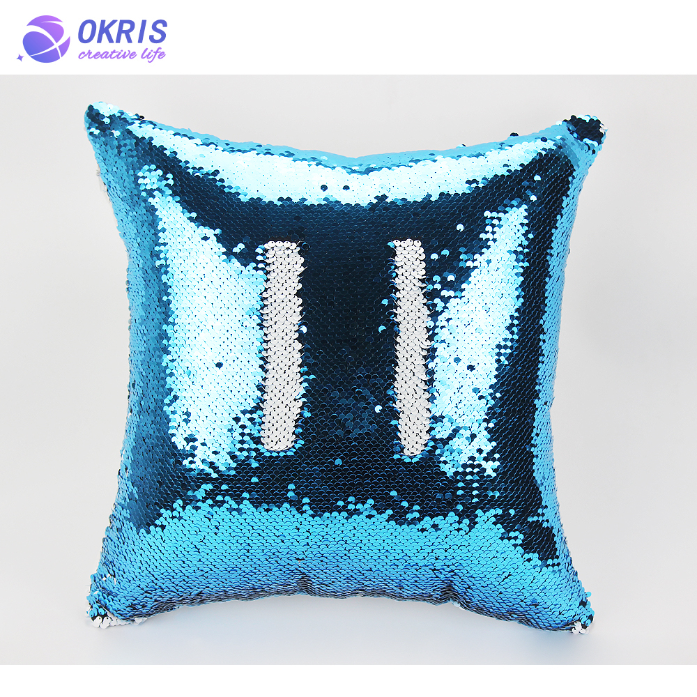 Sublimation Blanks Sequin Pillow Covers: Personalized Reversible Magic Swipe Cases for Heat Transfer, Ideal for Friends & Family Decor