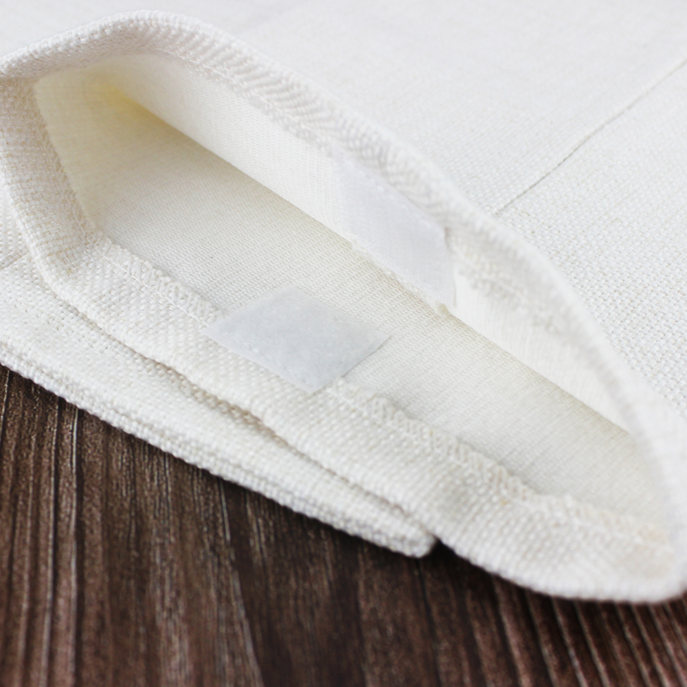 Sublimation Cotton Linen Napkin Holder & Blank White Tissue Bag: Personalized Heat Transfer Blanks for Home, Office & Car