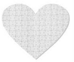 Sublimation DIY Blank Cardboard Puzzle; Personalized 15 Different Size Jigsaw Puzzle Blank for Heat Transfer