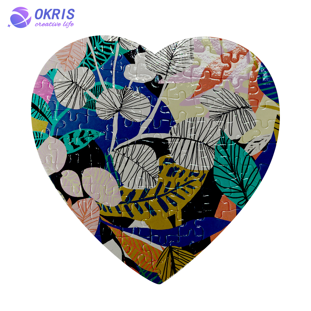 Sublimation DIY Blank Cardboard Puzzle; Personalized 15 Different Size Jigsaw Puzzle Blank for Heat Transfer