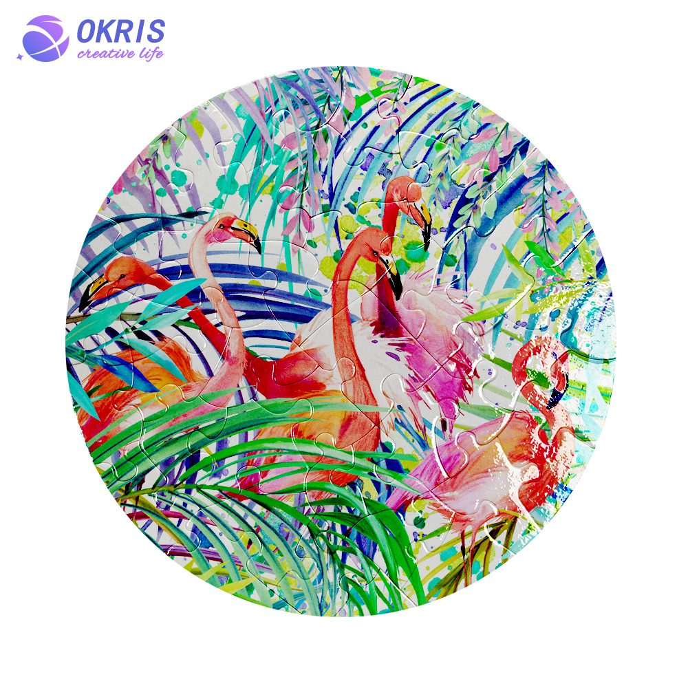 Sublimation DIY Blank Cardboard Puzzle; Personalized 15 Different Size Jigsaw Puzzle Blank for Heat Transfer