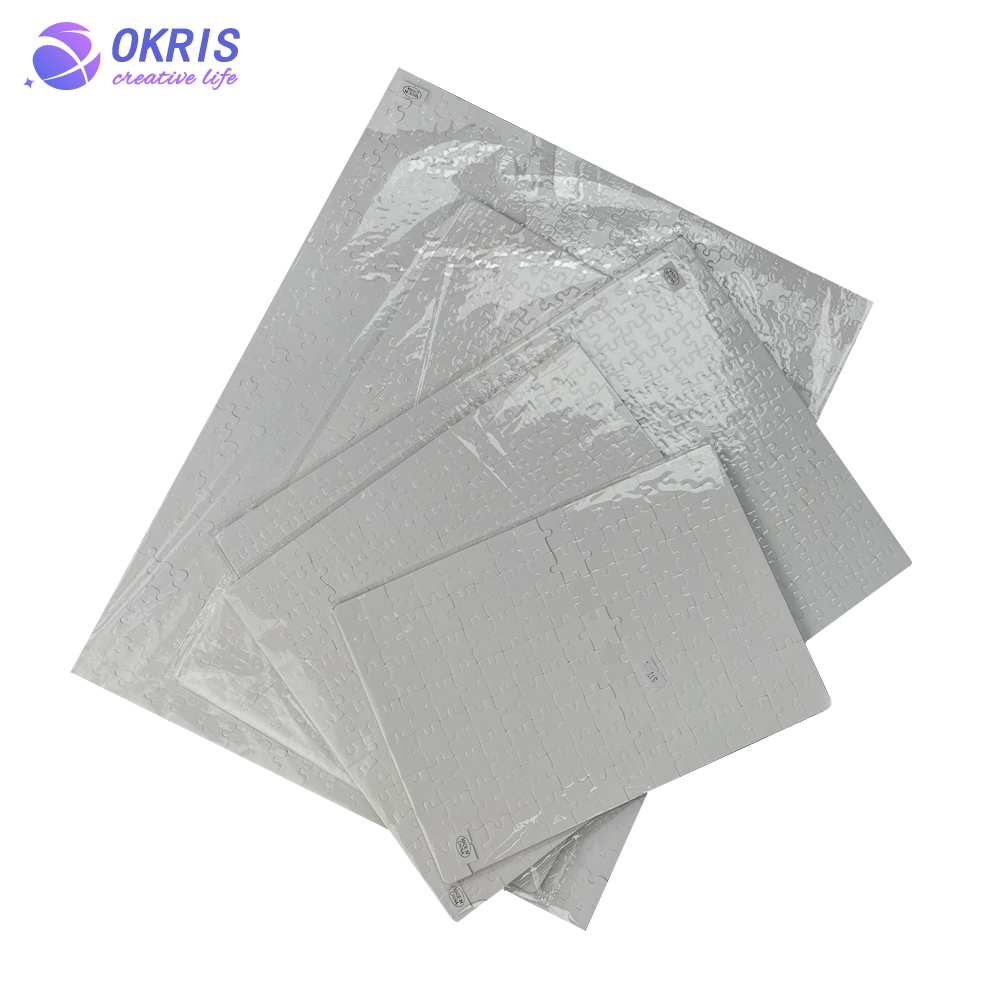Sublimation DIY Blank Cardboard Puzzle; Personalized 15 Different Size Jigsaw Puzzle Blank for Heat Transfer