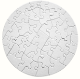 Sublimation DIY Blank Cardboard Puzzle; Personalized 15 Different Size Jigsaw Puzzle Blank for Heat Transfer