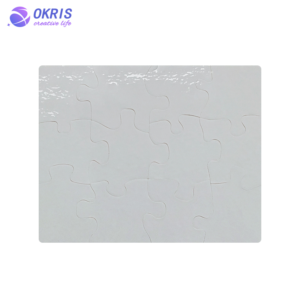 Sublimation DIY Blank Cardboard Puzzle; Personalized 15 Different Size Jigsaw Puzzle Blank for Heat Transfer