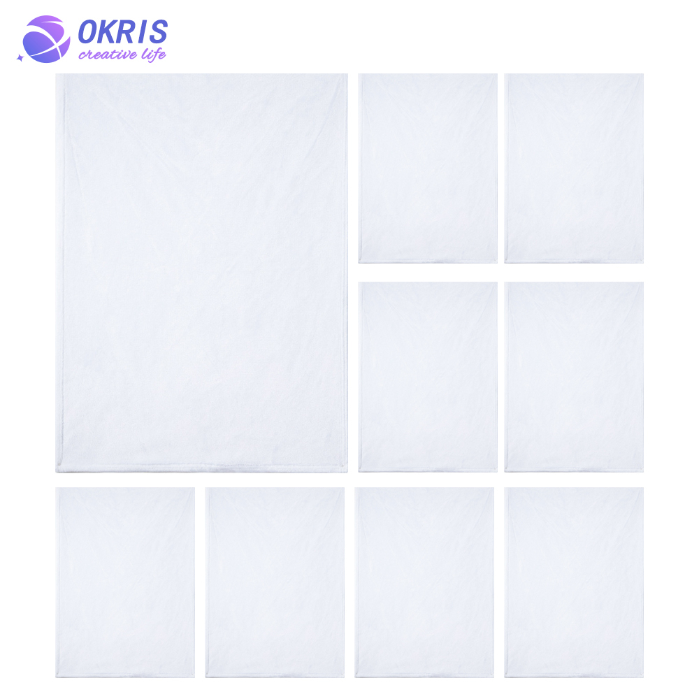 DIY Sublimation White Blank 300g Flannel Pet Blanket with Different Sizes; Heat Transfer Blank Blanket for Pet