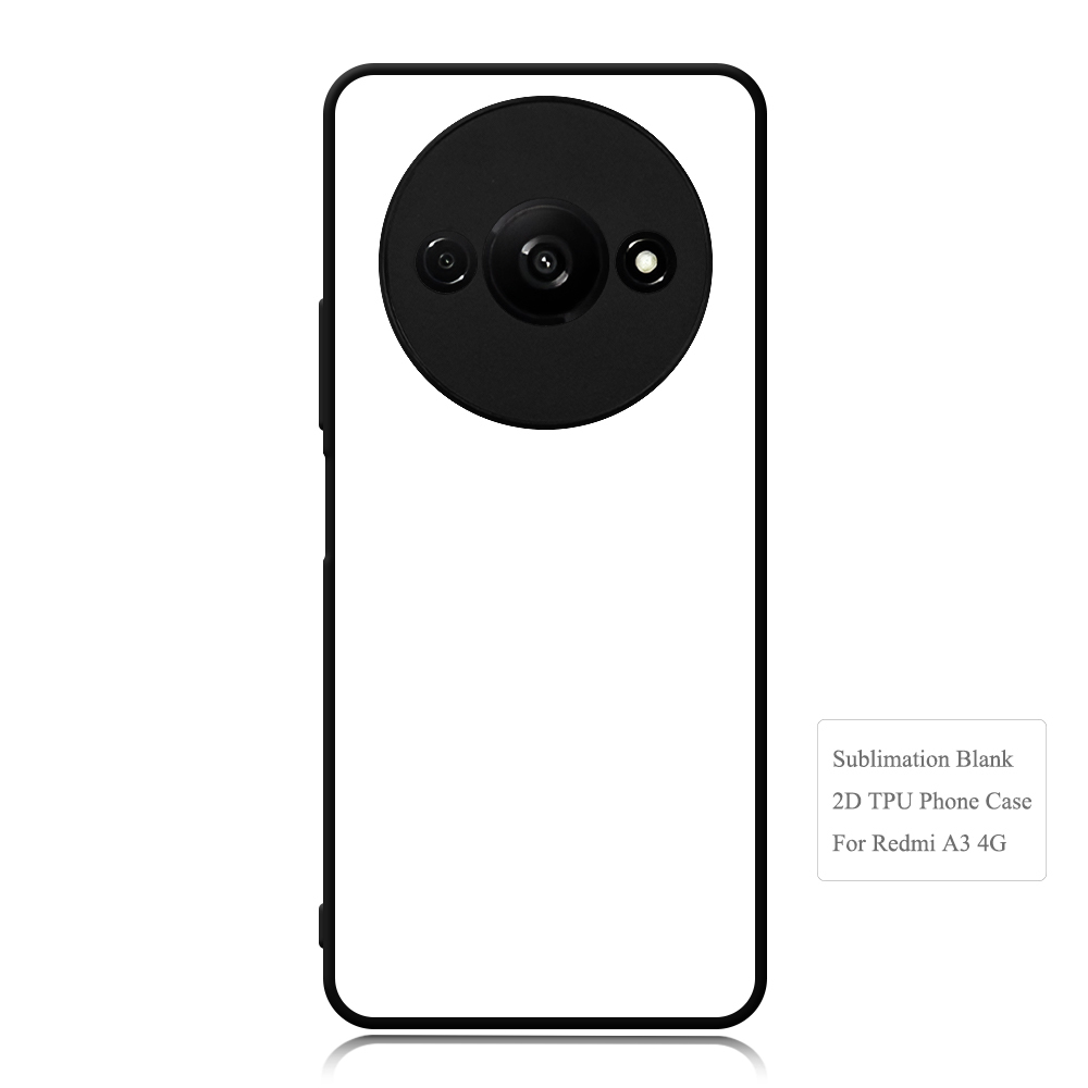 For Redmi A3 4G  Sublimation Heat Transfer Phone Case - Premium 2D Printed TPU Cover with Custom Designs for Redmi
