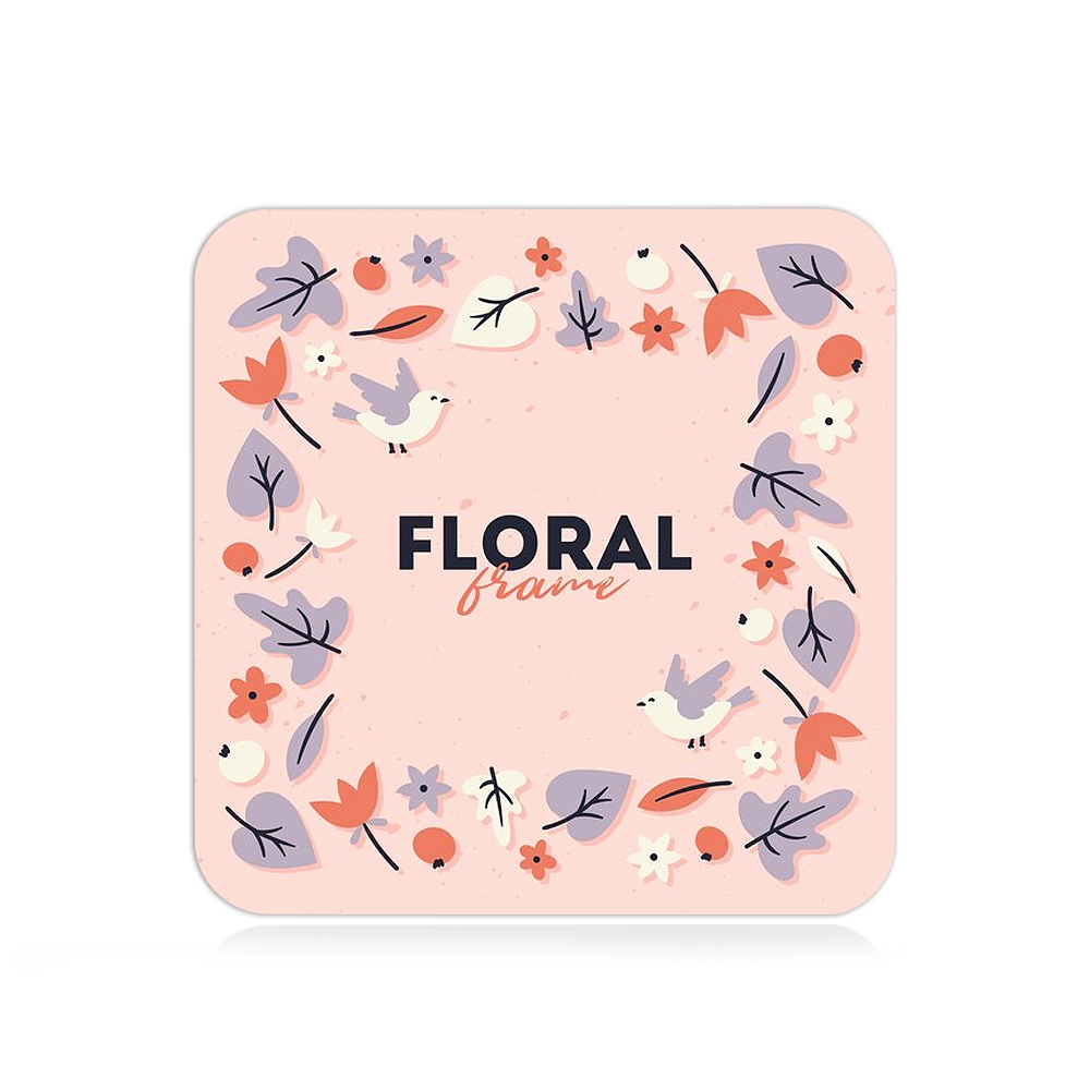 Personalized Sublimation Blank MDF Coaster with Cork-Backed; Wood Hardboard Coasters Blank for Heat Transfer