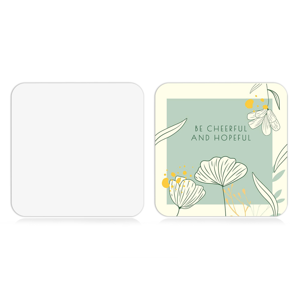 Personalized Sublimation Blank MDF Coaster; Hot Selling Wood Hardboard Coasters Blank for Heat Transfer